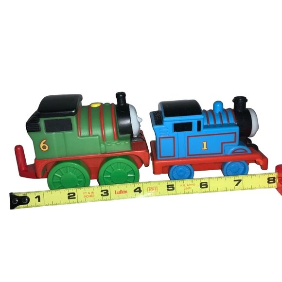Thomas the Train and Friend Percy Chunky Plastic Push Train Engines - Picture 3 of 9